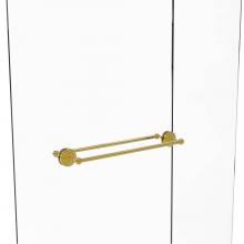 Allied Brass QN-41-BB-24-PB - Que New Collection 24 Inch Back to Back Shower Door Towel Bar