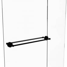 Allied Brass QN-41-BB-30-BKM - Que New Collection 30 Inch Back to Back Shower Door Towel Bar