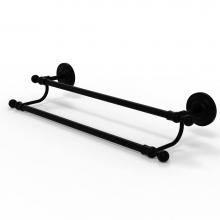 Allied Brass QN-72/30-BKM - Que New Collection 30 Inch Double Towel Bar