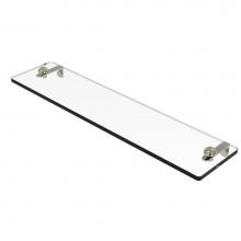 Allied Brass RC-1/22-PNI - 22 Inch Glass Vanity Shelf with Beveled Edges