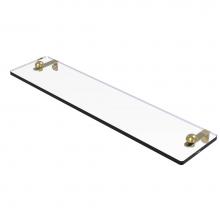Allied Brass RC-1/22-SBR - 22 Inch Glass Vanity Shelf with Beveled Edges