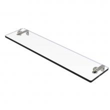 Allied Brass RC-1/22-SN - 22 Inch Glass Vanity Shelf with Beveled Edges