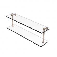 Allied Brass RC-2/22-PEW - 22 Inch Two Tiered Glass Shelf