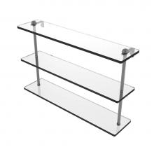 Allied Brass RC-5/22-GYM - 22 Inch Triple Tiered Glass Shelf