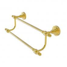 Allied Brass RD-72/18-PB - Retro Dot Collection 18 Inch Double Towel Bar