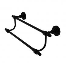 Allied Brass RD-72/30-BKM - Retro Dot Collection 30 Inch Double Towel Bar