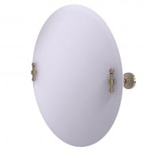 Allied Brass RD-90-PEW - Frameless Round Tilt Mirror with Beveled Edge
