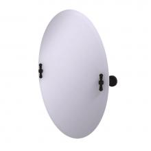 Allied Brass RD-91-ORB - Frameless Oval Tilt Mirror with Beveled Edge