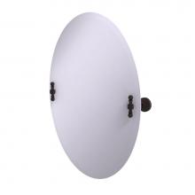 Allied Brass RD-91-VB - Frameless Oval Tilt Mirror with Beveled Edge