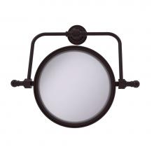 Allied Brass RDM-4/5X-ABZ - Retro Dot Collection Wall Mounted Swivel Make-Up Mirror 8 Inch Diameter with 5X Magnification