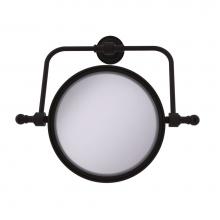 Allied Brass RDM-4/5X-ORB - Retro Dot Collection Wall Mounted Swivel Make-Up Mirror 8 Inch Diameter with 5X Magnification