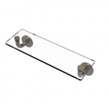 Allied Brass RM-1-16-ABR - Remi Collection 16 Inch Glass Vanity Shelf with Beveled Edges