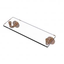 Allied Brass RM-1-16-BBR - Remi Collection 16 Inch Glass Vanity Shelf with Beveled Edges