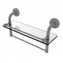 Allied Brass RM-1-16TB-GAL-GYM - Remi Collection 16 Inch Gallery Glass Shelf with Towel Bar
