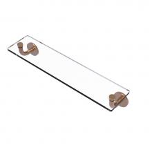 Allied Brass RM-1-22-BBR - Remi Collection 22 Inch Glass Vanity Shelf with Beveled Edges