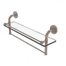 Allied Brass RM-1-22TB-GAL-PEW - Remi Collection 22 Inch Gallery Glass Shelf with Towel Bar