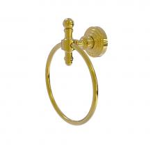 Allied Brass RW-16-PB - Retro Wave Collection Towel Ring