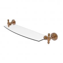 Allied Brass RW-33/18-BBR - Retro Wave 18 Inch Glass Shelf