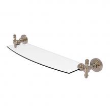 Allied Brass RW-33/18-PEW - Retro Wave 18 Inch Glass Shelf