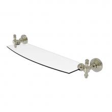 Allied Brass RW-33/18-PNI - Retro Wave 18 Inch Glass Shelf