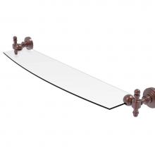 Allied Brass RW-33/24-CA - Retro Wave 24 Inch Glass Shelf