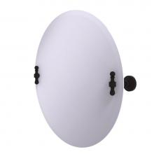 Allied Brass RW-90-ORB - Frameless Round Tilt Mirror with Beveled Edge