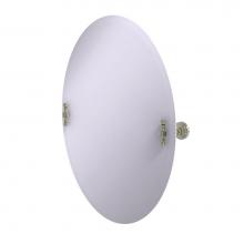 Allied Brass RW-91-PNI - Frameless Oval Tilt Mirror with Beveled Edge
