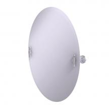 Allied Brass RW-91-SCH - Frameless Oval Tilt Mirror with Beveled Edge