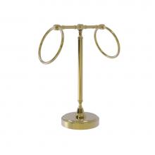 Allied Brass RWM-3-UNL - Vanity Top 2 Towel Ring Guest Towel Holder