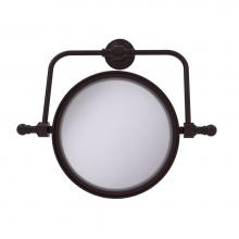 Allied Brass RWM-4/4X-ABZ - Retro Wave Collection Wall Mounted Swivel Make-Up Mirror 8 Inch Diameter with 4X Magnification