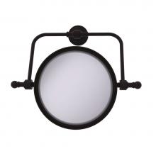 Allied Brass RWM-4/4X-ORB - Retro Wave Collection Wall Mounted Swivel Make-Up Mirror 8 Inch Diameter with 4X Magnification