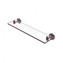 Allied Brass SB-1/22-CA - South Beach Collection 22 Inch Glass Vanity Shelf with Beveled Edges