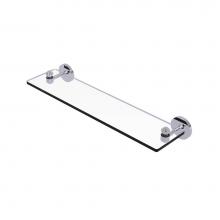 Allied Brass SB-1/22-PC - South Beach Collection 22 Inch Glass Vanity Shelf with Beveled Edges
