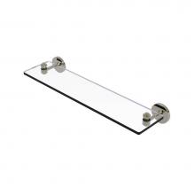 Allied Brass SB-1/22-PNI - South Beach Collection 22 Inch Glass Vanity Shelf with Beveled Edges