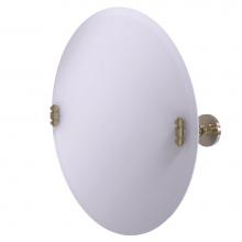 Allied Brass SB-90-PEW - Frameless Round Tilt Mirror with Beveled Edge