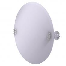Allied Brass SB-90-SCH - Frameless Round Tilt Mirror with Beveled Edge