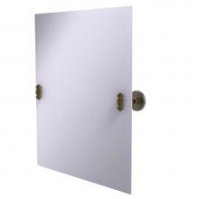 Allied Brass SB-92-ABR - Frameless Rectangular Tilt Mirror with Beveled Edge
