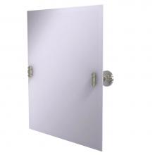 Allied Brass SB-92-SN - Frameless Rectangular Tilt Mirror with Beveled Edge