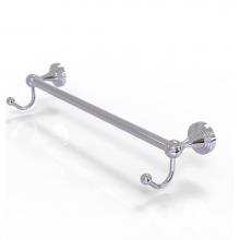 Allied Brass SG-41-18-HK-PC - Sag Harbor Collection 18 Inch Towel Bar with Integrated Hooks