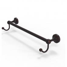 Allied Brass SG-41-18-HK-VB - Sag Harbor Collection 18 Inch Towel Bar with Integrated Hooks