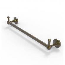 Allied Brass SG-41-18-PEG-ABR - Sag Harbor Collection 18 Inch Towel Bar with Integrated Hooks