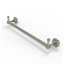 Allied Brass SG-41-18-PEG-PNI - Sag Harbor Collection 18 Inch Towel Bar with Integrated Hooks