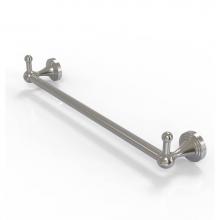 Allied Brass SG-41-18-PEG-SN - Sag Harbor Collection 18 Inch Towel Bar with Integrated Hooks