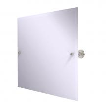 Allied Brass SG-93-SN - Sag Harbor Collection Frameless Landscape Rectangular Tilt Mirror with Beveled Edge