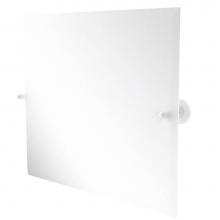 Allied Brass SG-93-WHM - Sag Harbor Collection Frameless Landscape Rectangular Tilt Mirror with Beveled Edge