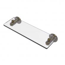 Allied Brass SH-1/16-ABR - Soho Collection 16 Inch Glass Vanity Shelf with Beveled Edges