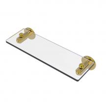 Allied Brass SH-1/16-PB - Soho Collection 16 Inch Glass Vanity Shelf with Beveled Edges