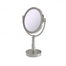 Allied Brass SH-4/2X-SN - Soho Collection 8 Inch Vanity Top Make-Up Mirror 2X Magnification