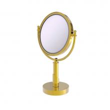 Allied Brass SH-4/4X-PB - Soho Collection 8 Inch Vanity Top Make-Up Mirror 4X Magnification