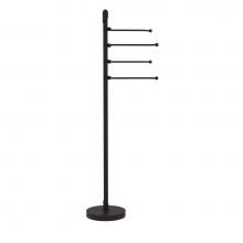 Allied Brass SH-84-ORB - Soho Collection Free Standing 4 Pivoting Swing Arm Towel Stand